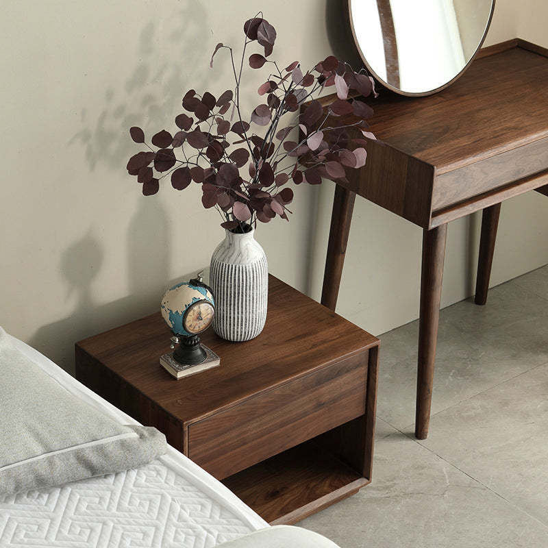 Modern Luxury Black Walnut Nightstand