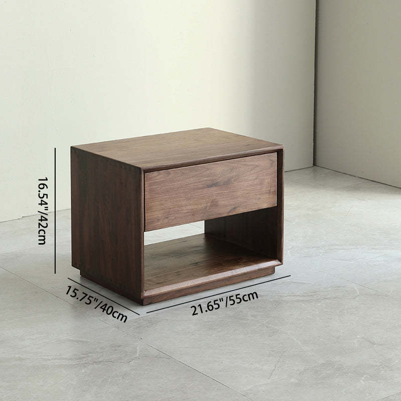 Modern Luxury Black Walnut Nightstand