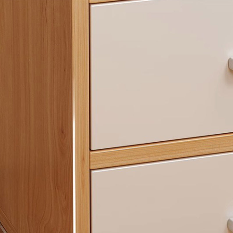 Minimalist Solid Wood 3-Drawer Nightstand