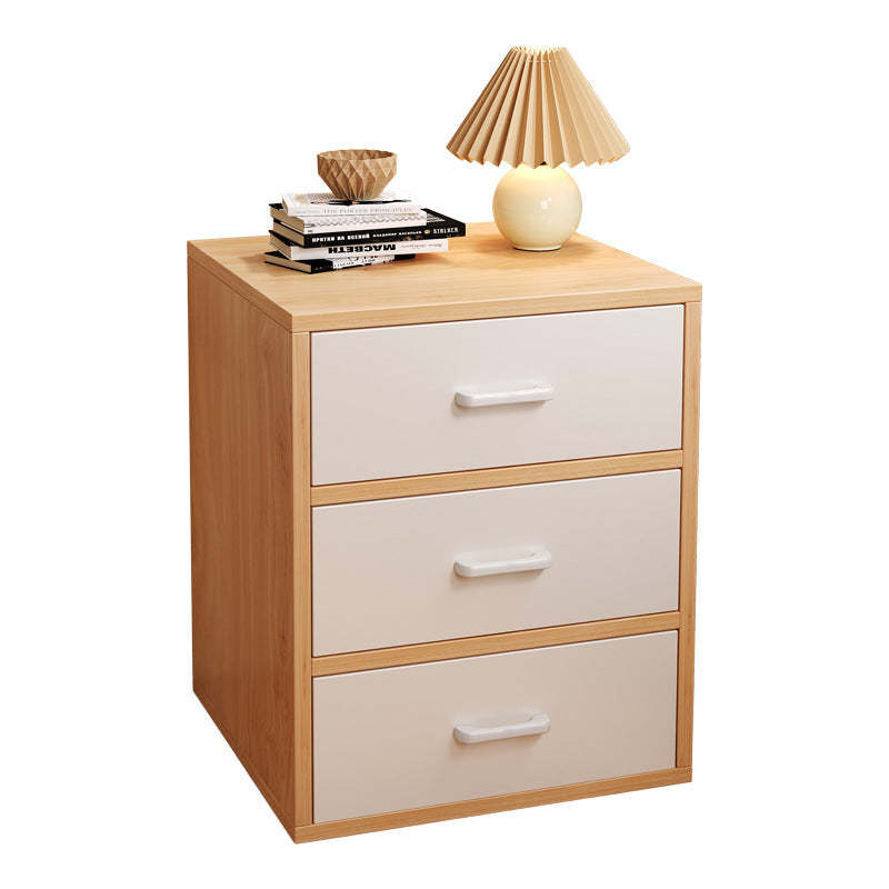 Minimalist Solid Wood 3-Drawer Nightstand