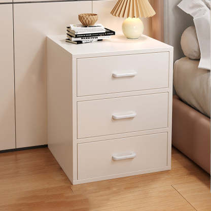 Minimalist Solid Wood 3-Drawer Nightstand — Bule