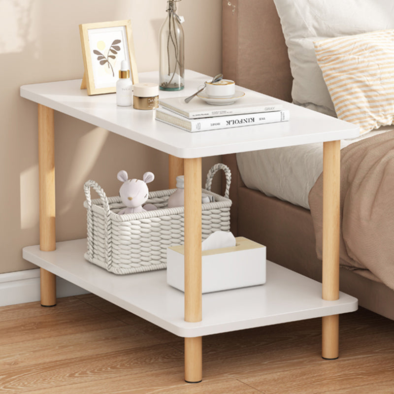 Minimalist Wood Coffee Table 2-Tier