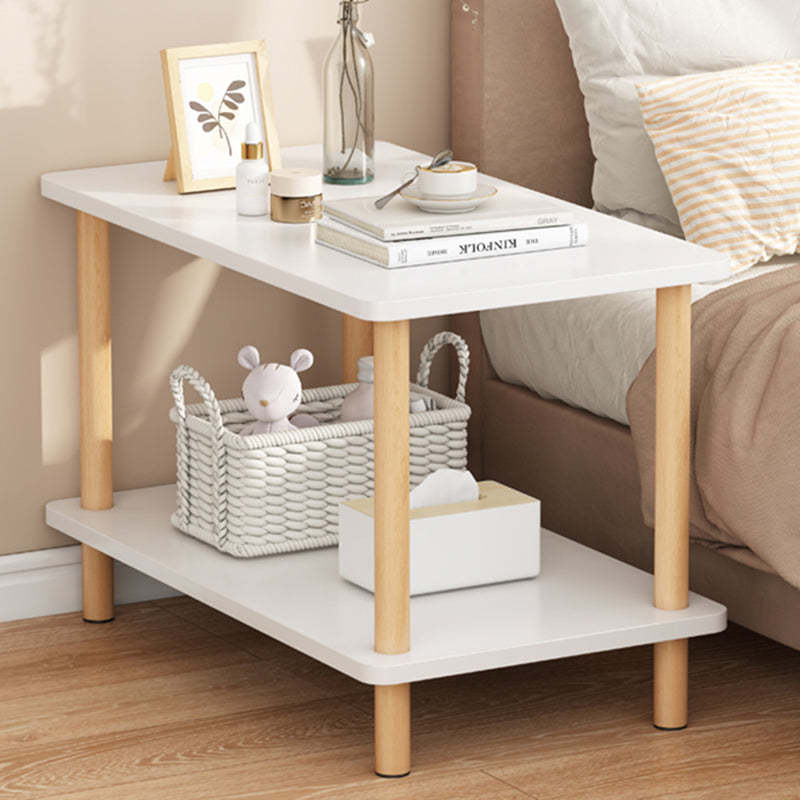 Minimalist Wood Coffee Table 2-Tier