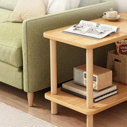 Minimalist Wood Coffee Table 2-Tier