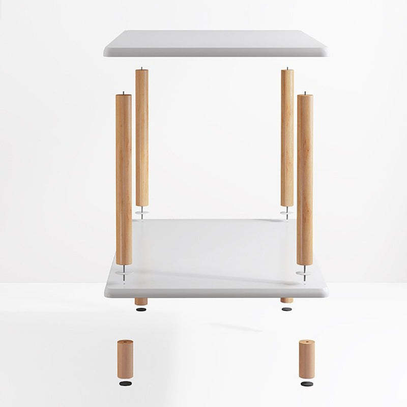 Minimalist Wood Coffee Table 2-Tier