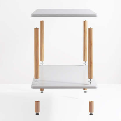 Minimalist Wood Coffee Table 2-Tier