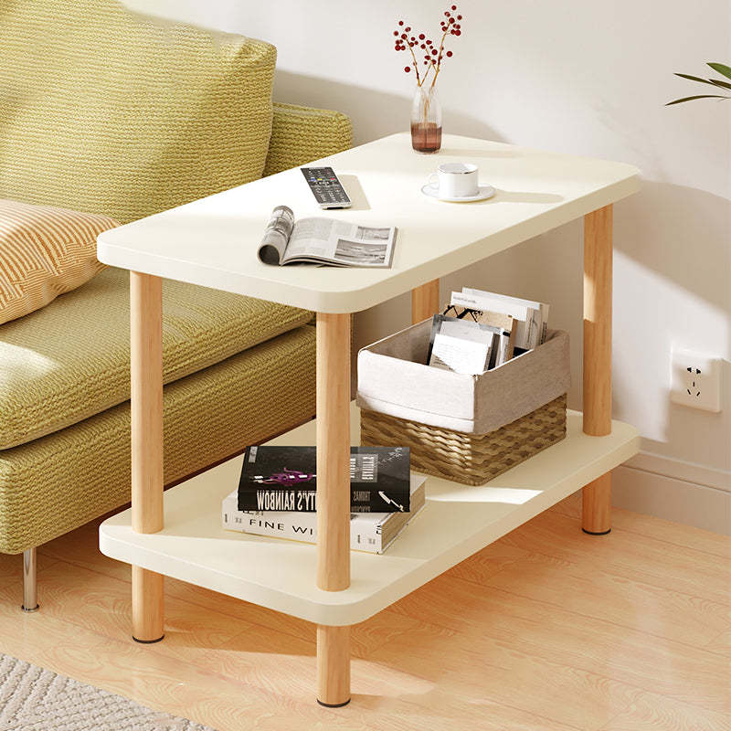 Minimalist Wood Coffee Table 2-Tier