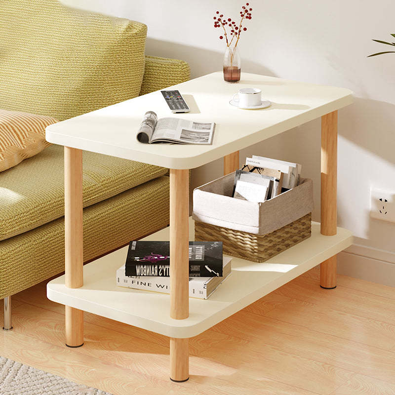 Minimalist Wood Coffee Table 2-Tier