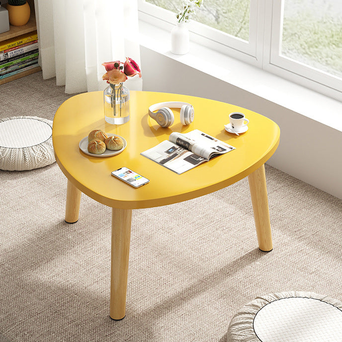 Minimalist Triangle Wood Tripod Coffee Table