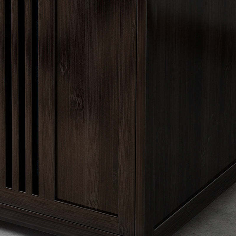 Chinese Bamboo Coffee Table 3-Cabinet