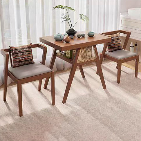 Scandinavian Solid Wood Coffee Table 1-Shelf