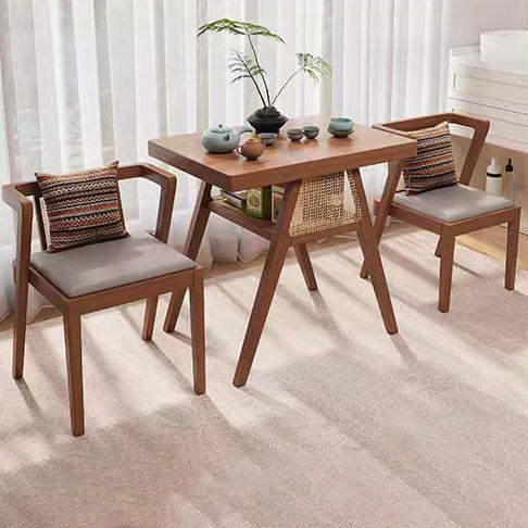 Scandinavian Solid Wood Coffee Table 1-Shelf