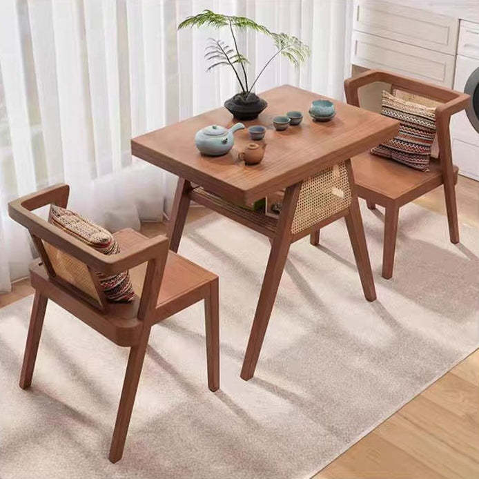 Scandinavian Solid Wood Coffee Table 1-Shelf