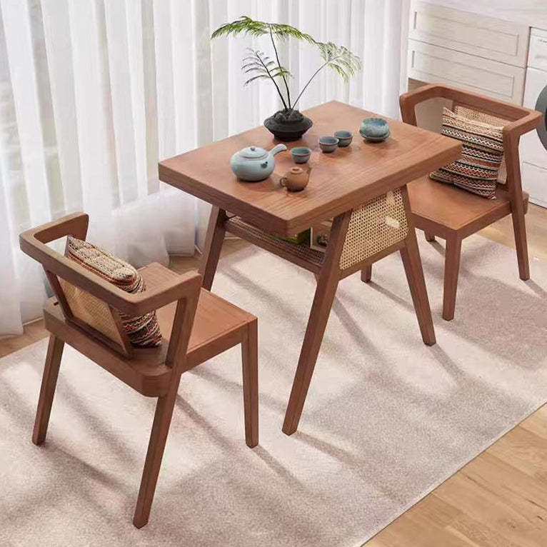 Scandinavian Solid Wood Coffee Table 1-Shelf