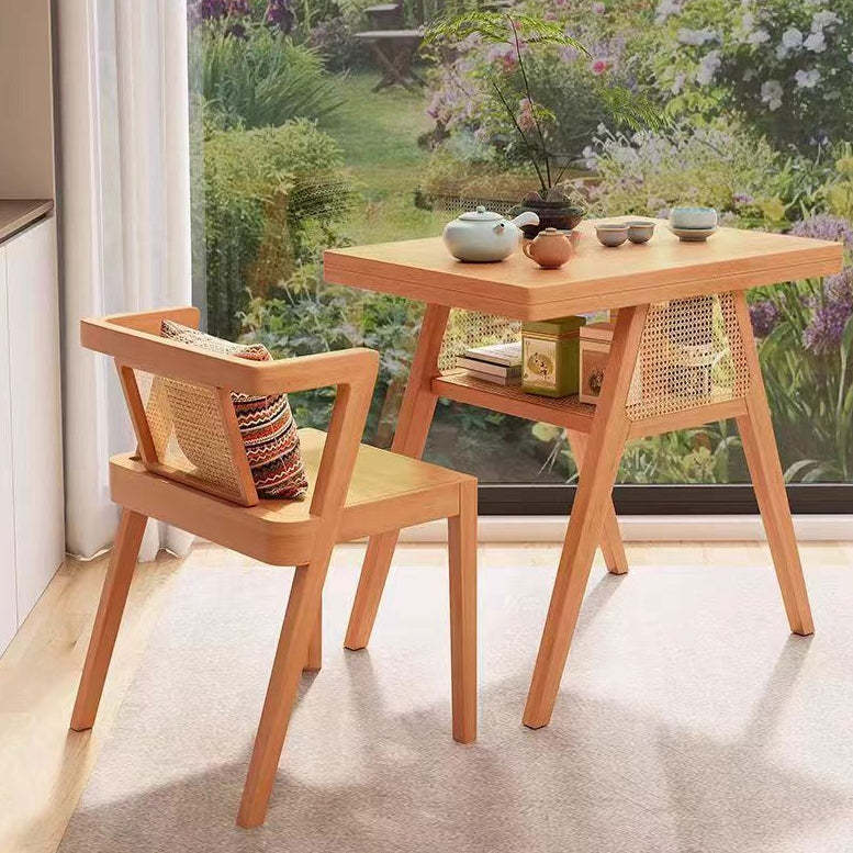 Scandinavian Solid Wood Coffee Table 1-Shelf