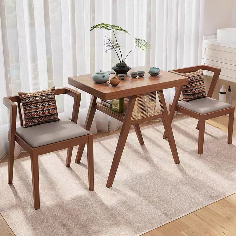 Scandinavian Solid Wood Coffee Table 1-Shelf