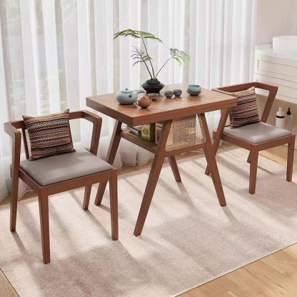 Scandinavian Solid Wood Coffee Table 1-Shelf