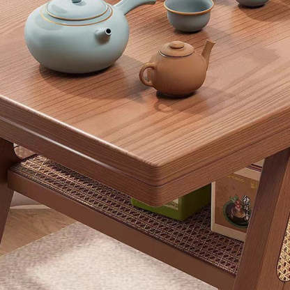 Scandinavian Solid Wood Coffee Table 1-Shelf