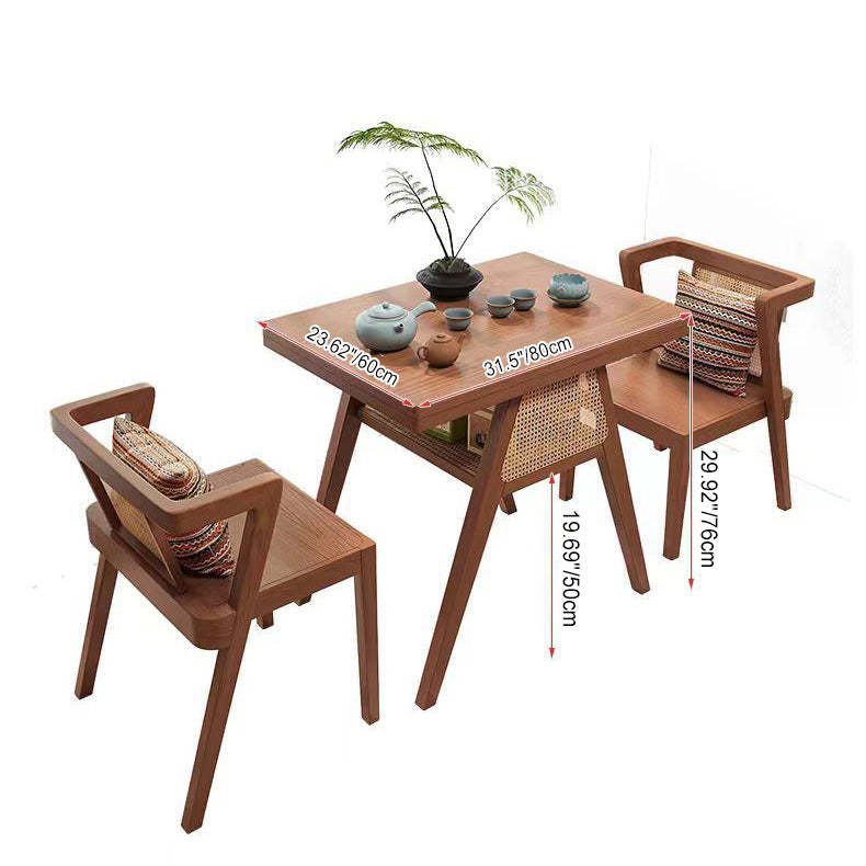 Scandinavian Solid Wood Coffee Table 1-Shelf