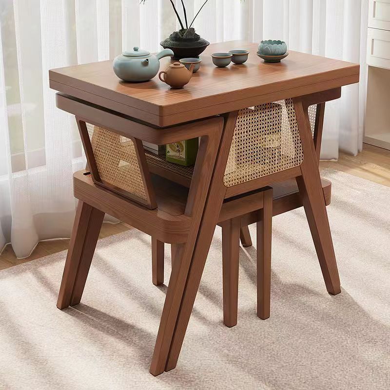 Scandinavian Solid Wood Coffee Table 1-Shelf