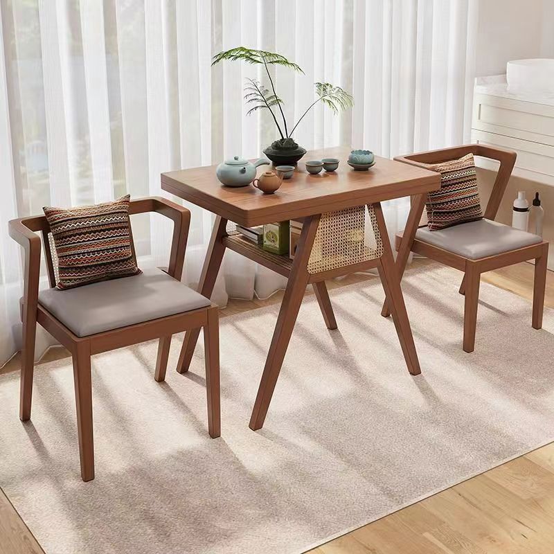 Scandinavian Solid Wood Coffee Table 1-Shelf