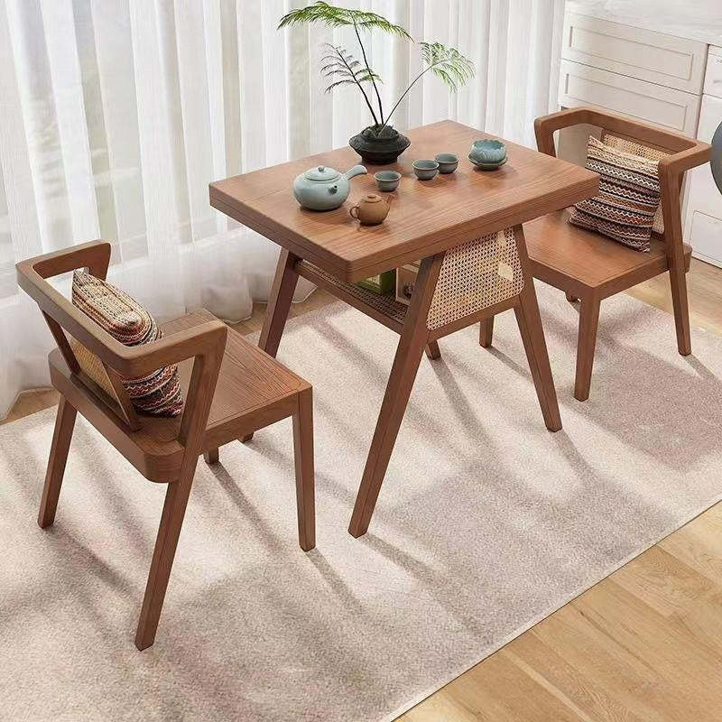 Scandinavian Solid Wood Coffee Table 1-Shelf