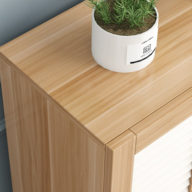 Scandinavian Wood Metal Shoe Storage