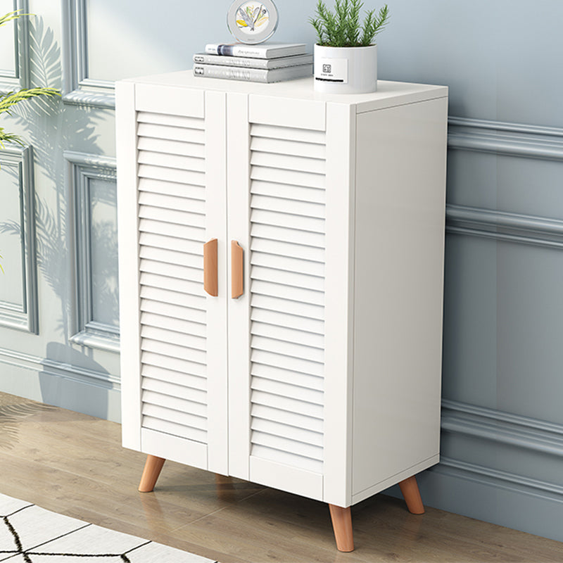 Scandinavian Wood Metal Shoe Storage