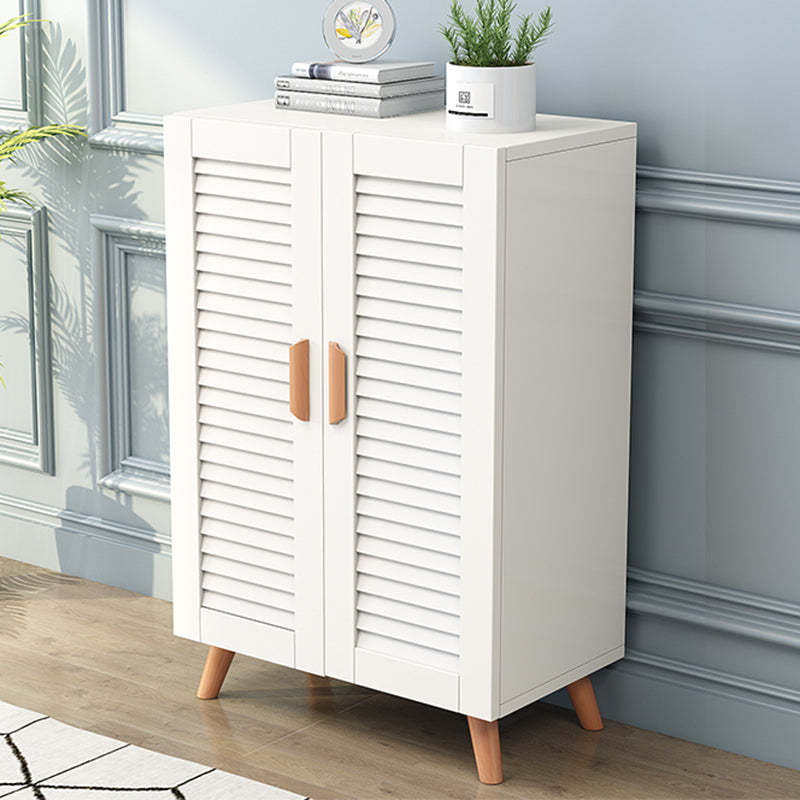 Scandinavian Wood Metal Shoe Storage