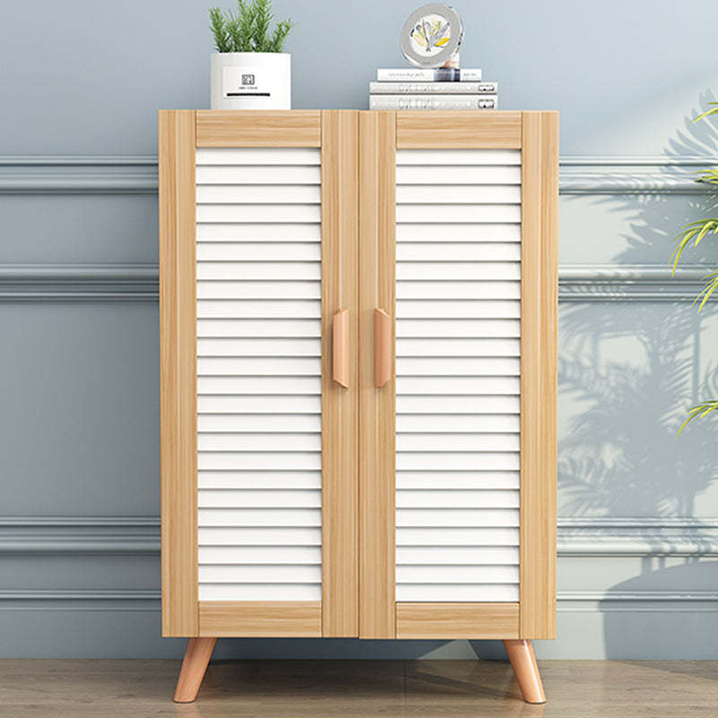 Scandinavian Wood Metal Shoe Storage
