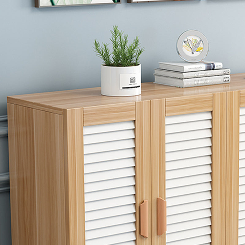 Scandinavian Wood Metal Shoe Storage
