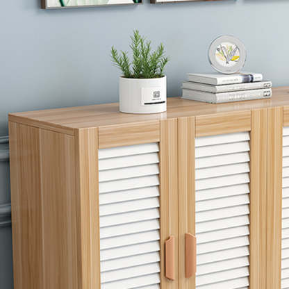 Scandinavian Wood Metal Shoe Storage
