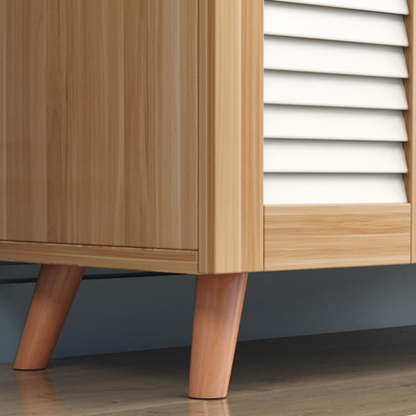 Scandinavian Wood Metal Shoe Storage