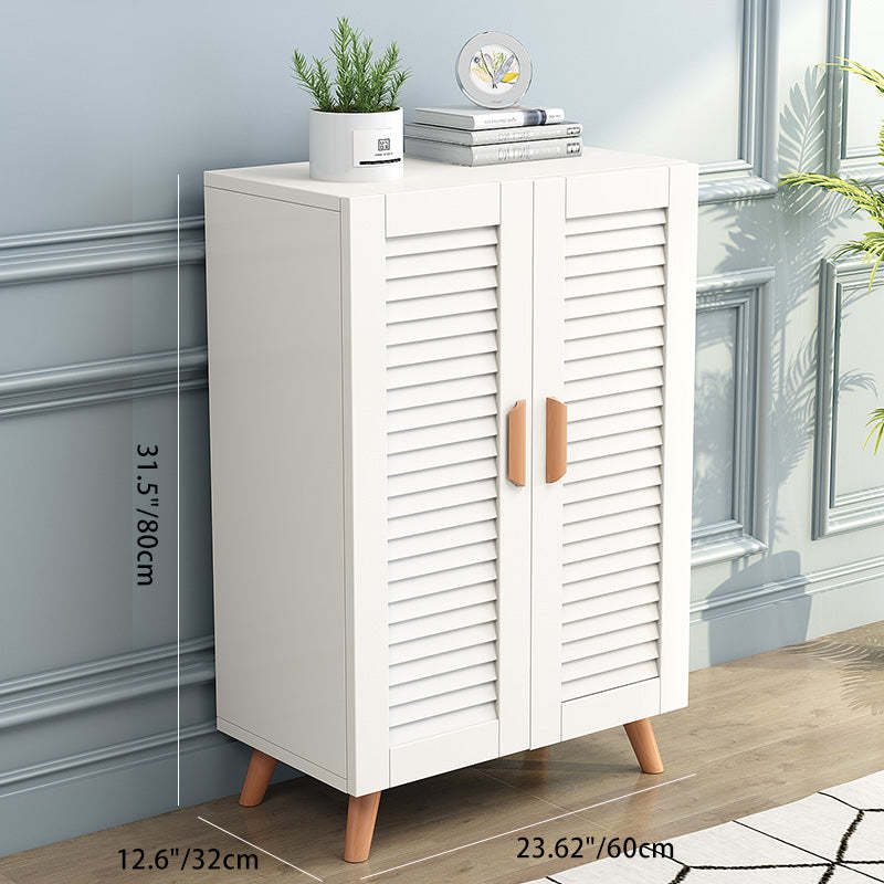 Scandinavian Wood Metal Shoe Storage