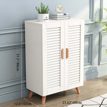 Scandinavian Wood Metal Shoe Storage