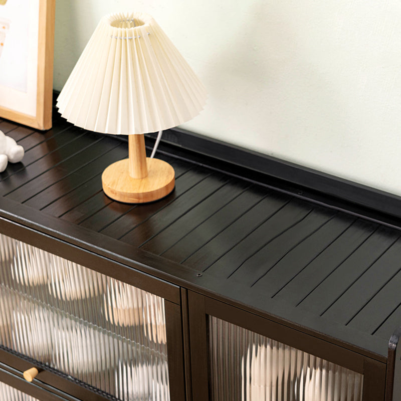 Minimalist Bamboo Plastic Glass Shoe Storage