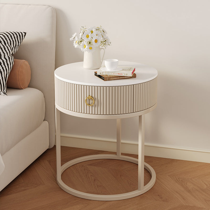 Scandinavian Rock Slab Steel Side Table — B - Small