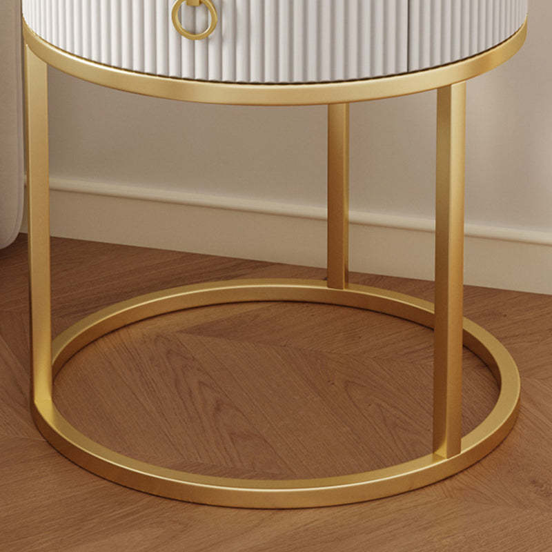 Scandinavian Rock Slab Steel Side Table — I - Large