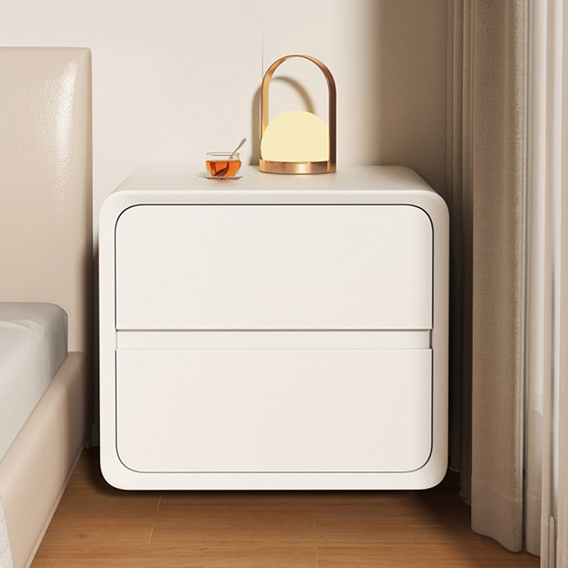 Minimalist Nanotech Leather Nightstand 2-Drawer