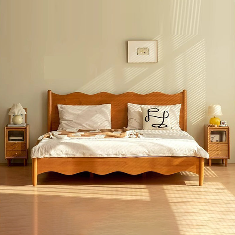 Minimalist Wood Glass Cabinet Nightstand