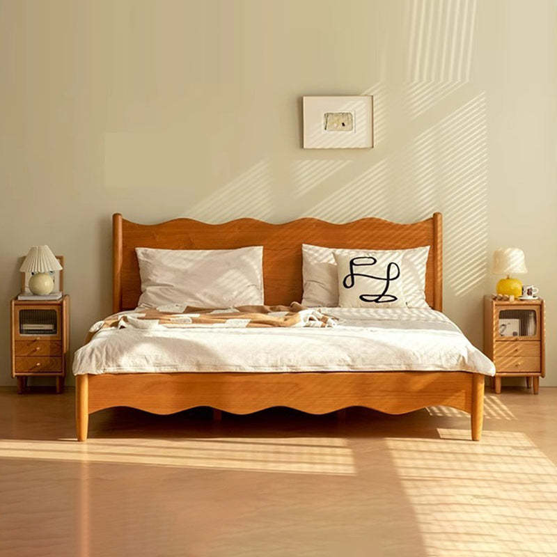 Minimalist Wood Glass Cabinet Nightstand