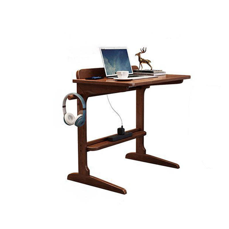 Minimalist Solid Wood 2-Leg Desk