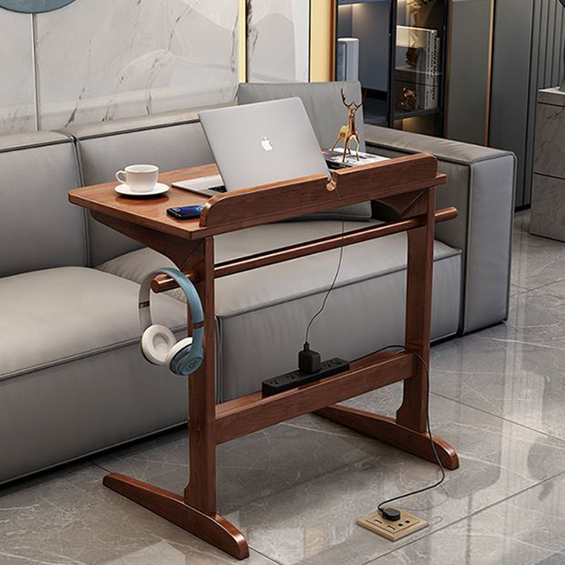 Minimalist Solid Wood 2-Leg Desk