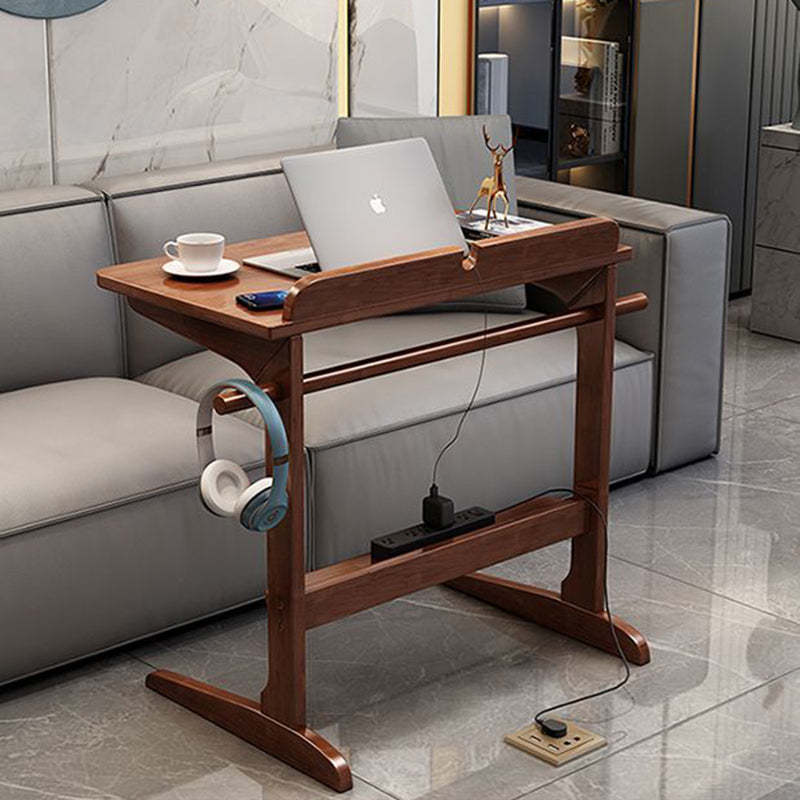 Minimalist Solid Wood 2-Leg Desk