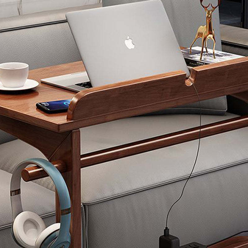Minimalist Solid Wood 2-Leg Desk