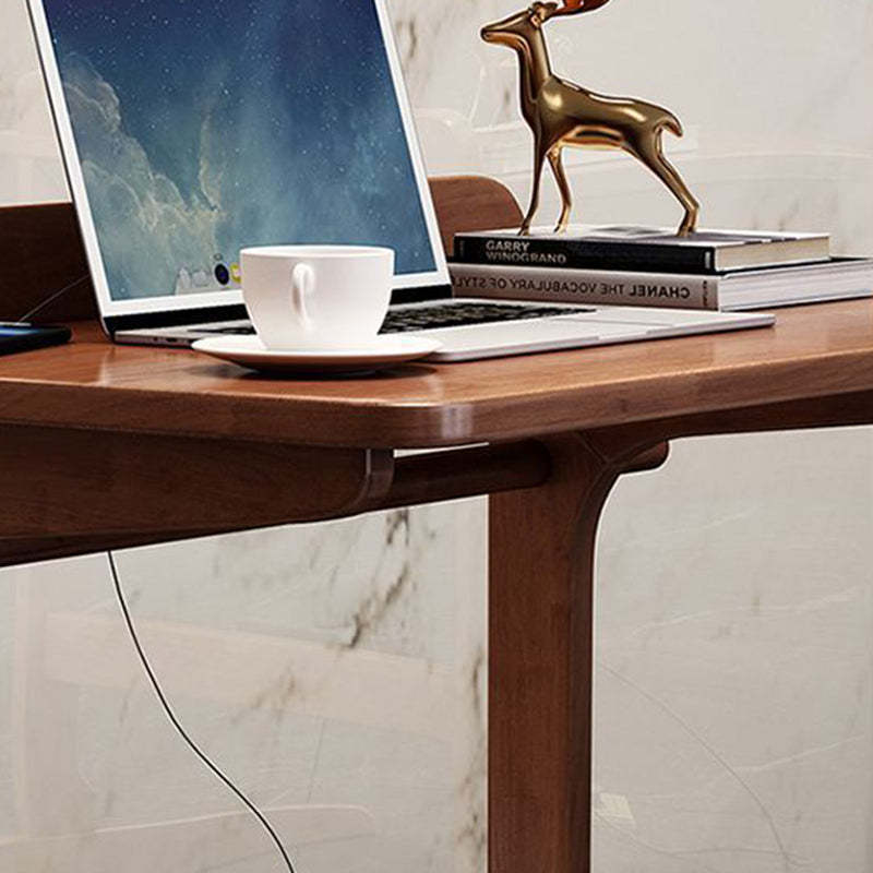 Minimalist Solid Wood 2-Leg Desk