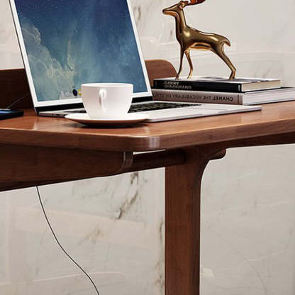 Minimalist Solid Wood 2-Leg Desk
