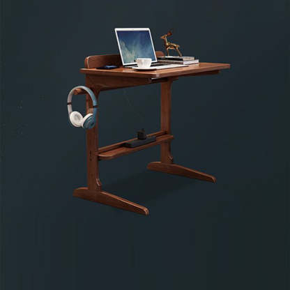 Minimalist Solid Wood 2-Leg Desk