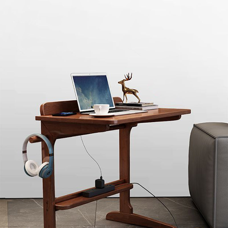 Minimalist Solid Wood 2-Leg Desk