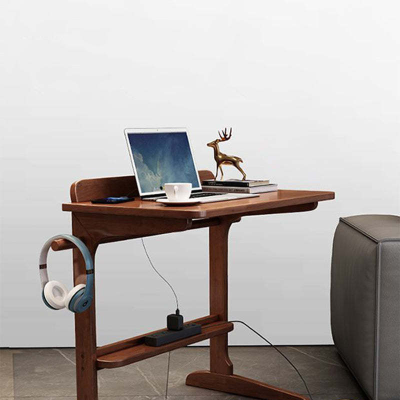 Minimalist Solid Wood 2-Leg Desk